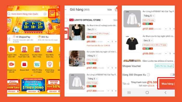 Hướng dẫn mua hàng trên Shopee với giá tốt nhất - bước 6